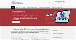 Desktop Screenshot of mantech-its.com